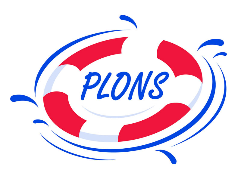 Stichting Plons logo wit groot